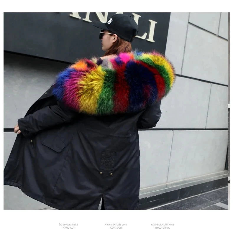 Hooded Rainbow Jacket - ShopEbonyMonique