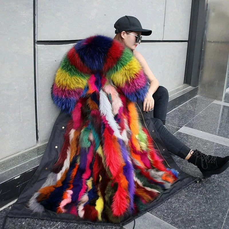 Hooded Rainbow Jacket - ShopEbonyMonique