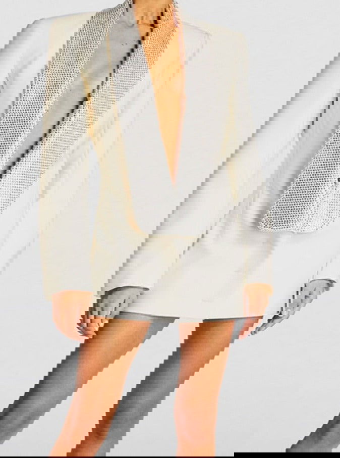 Hot Shawl Collar Backless Blazer - ShopEbonyMonique