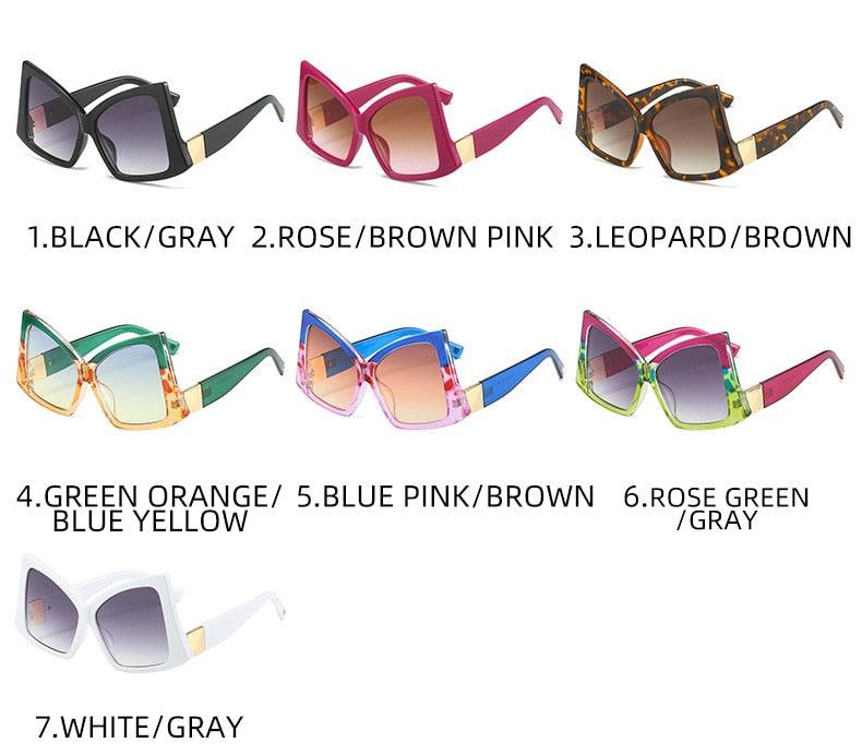 Irregular Specs Sunglasses - ShopEbonyMonique