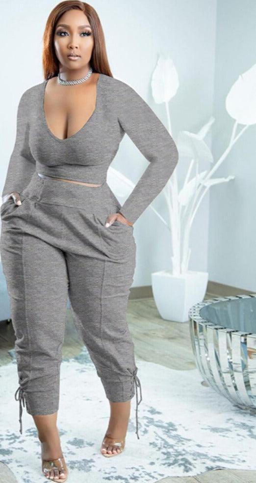 Jogger Pants  2 Piece Set - ShopEbonyMonique