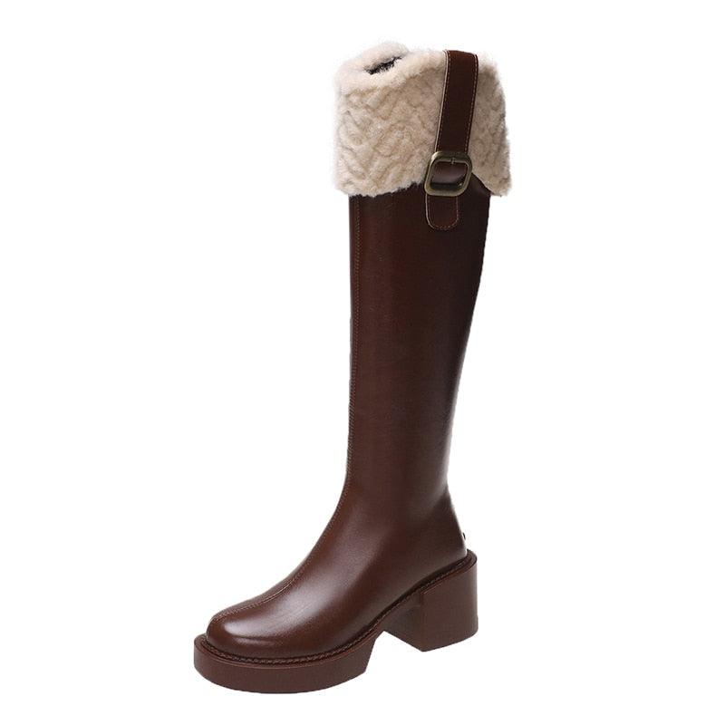 Knee-High Chelsea Boots - ShopEbonyMonique