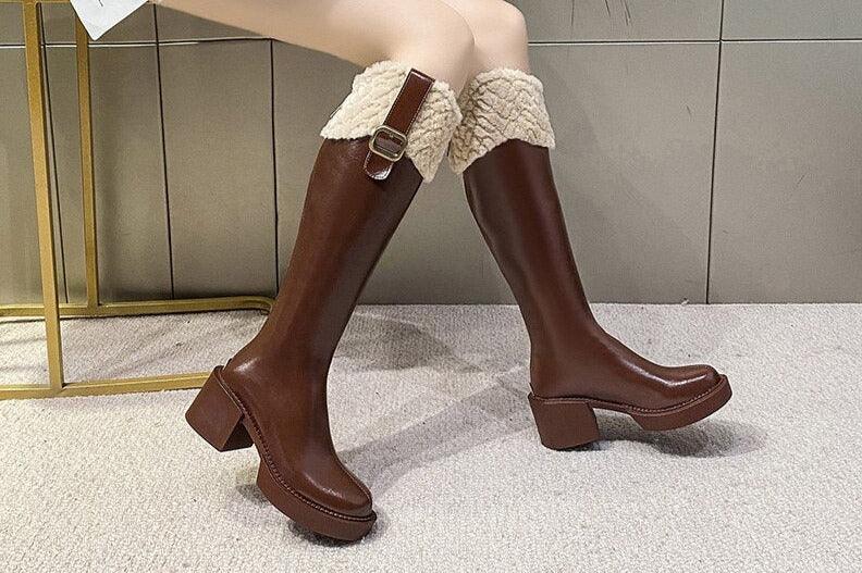 Knee-High Chelsea Boots - ShopEbonyMonique