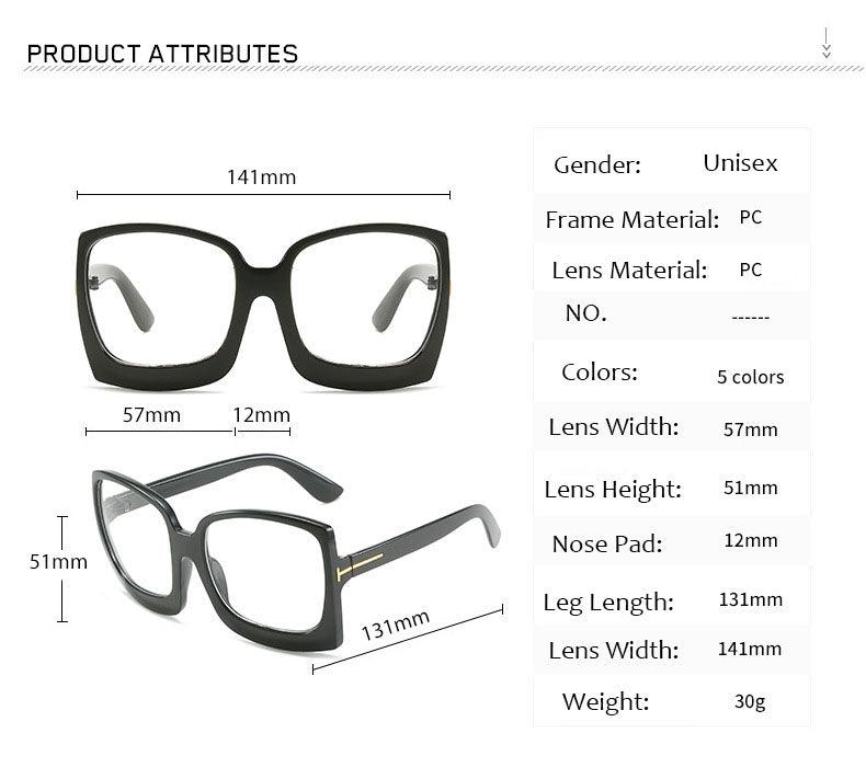 Luxury Brand Square Glasses - ShopEbonyMonique