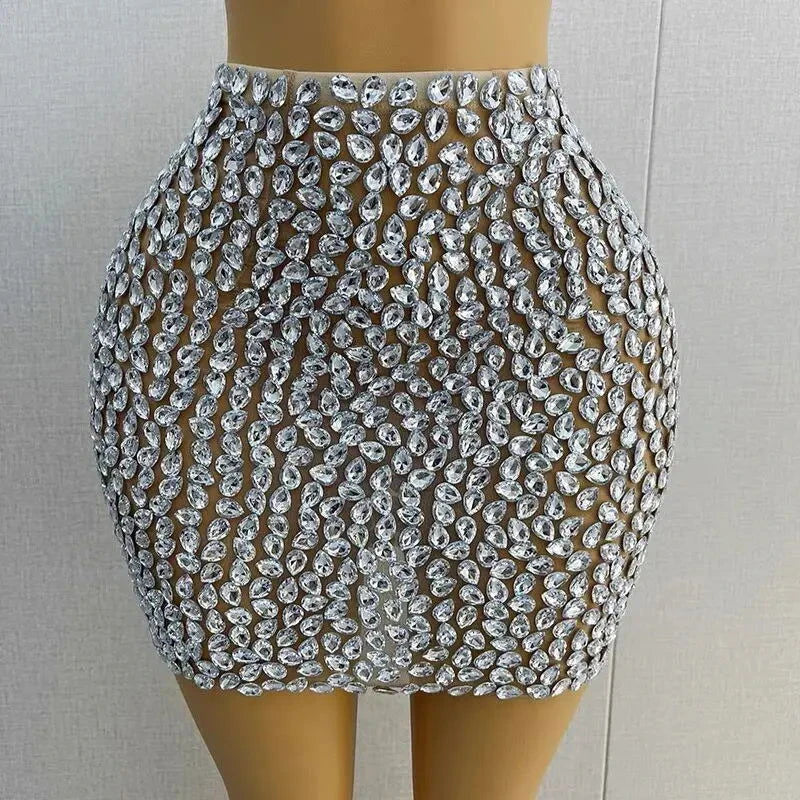 Luxury Rhinestones Skirt - ShopEbonyMonique