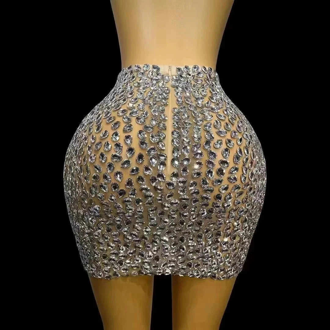 Luxury Rhinestones Skirt - ShopEbonyMonique