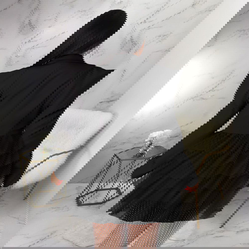 Mesh Blazer Patchwork Mini Dress - ShopEbonyMonique