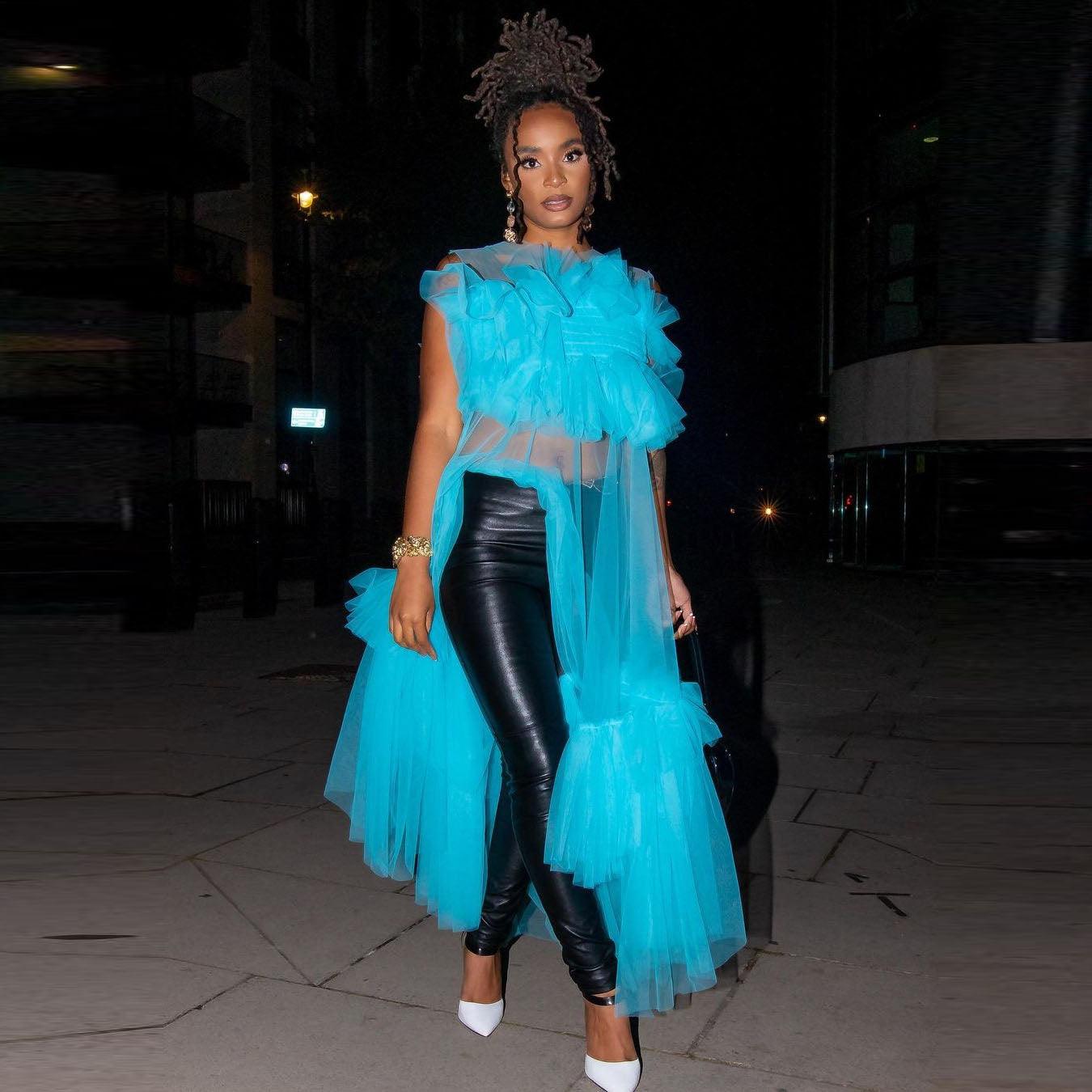 My Ruffle Tulle Top - ShopEbonyMonique