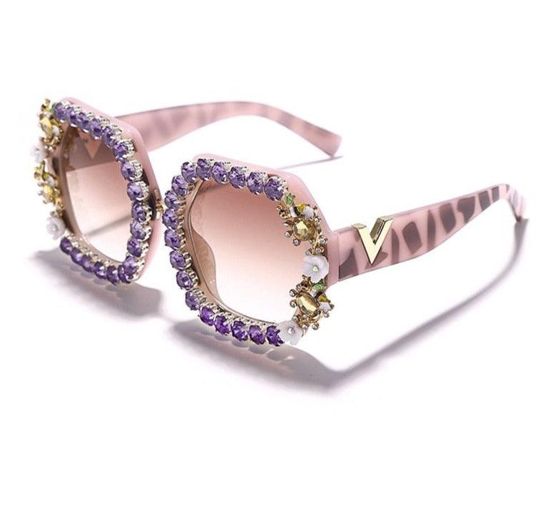 New Round Diamond Sunglasses - ShopEbonyMonique
