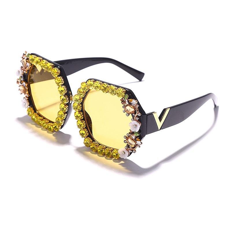 New Round Diamond Sunglasses - ShopEbonyMonique