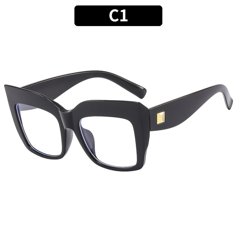Oversized Brand Blue Light Blocking Shades - ShopEbonyMonique