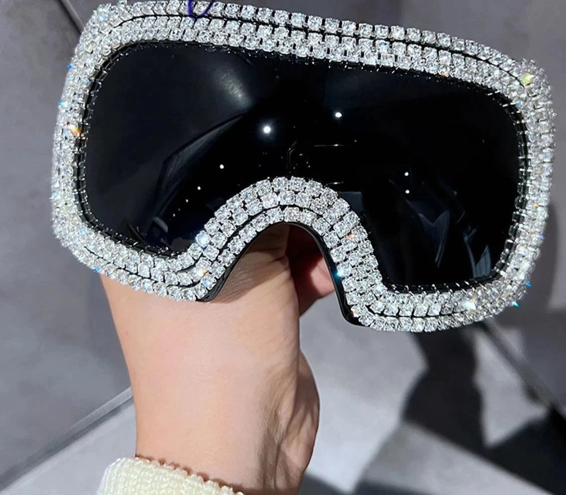 Oversized Punk One-piece Goggle Sunglasses - ShopEbonyMonique