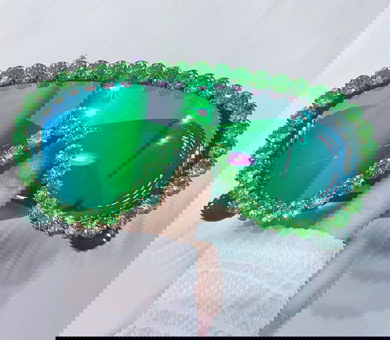 Oversized Punk Rhinestones Sunglasses - ShopEbonyMonique