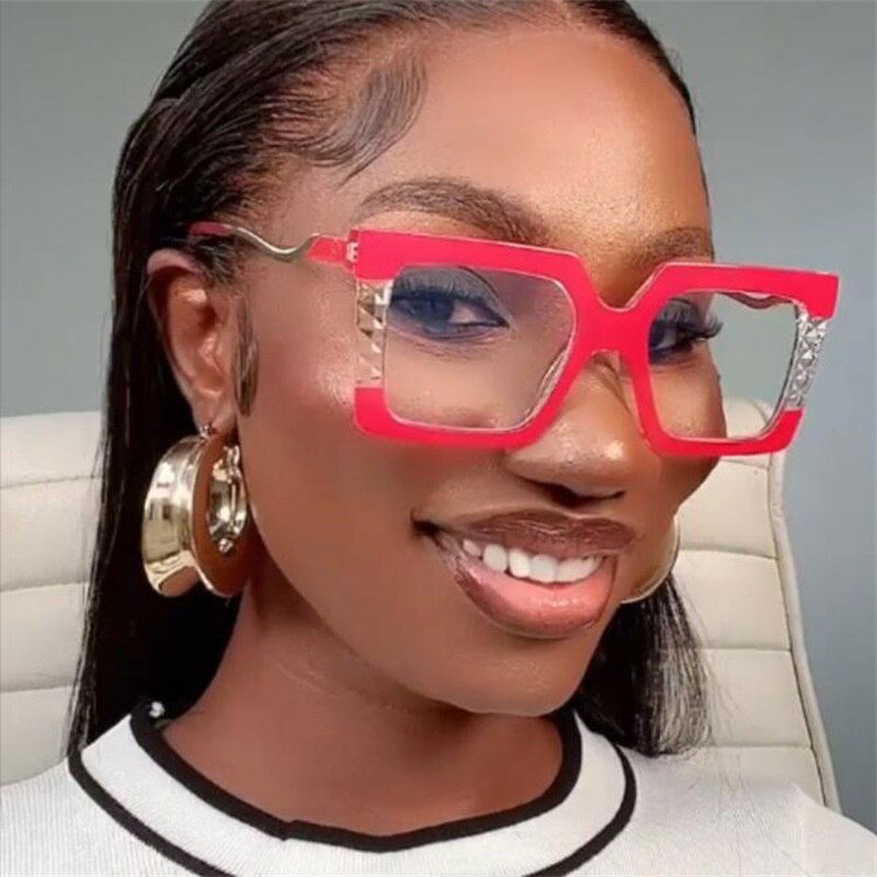 Oversized Square Eyeglass Frames - ShopEbonyMonique