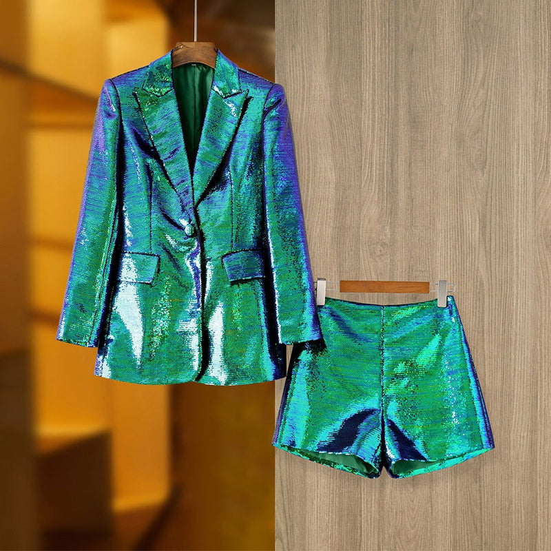 Party Style Bling Sequins Suit - ShopEbonyMonique