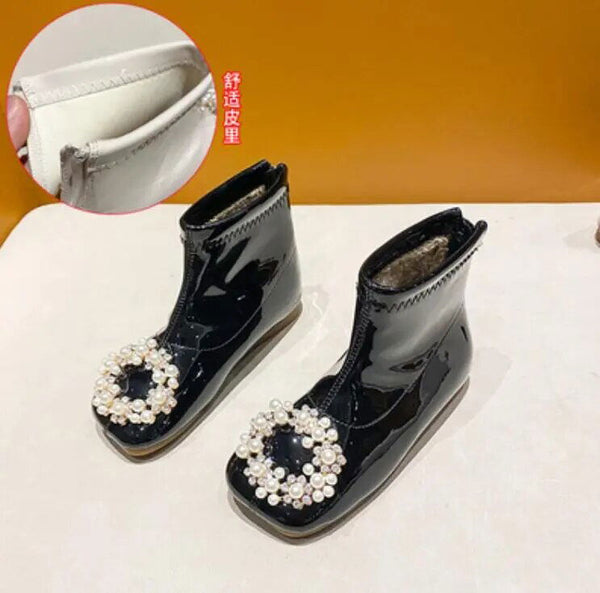 Pearl Girls Short Boots - ShopEbonyMonique
