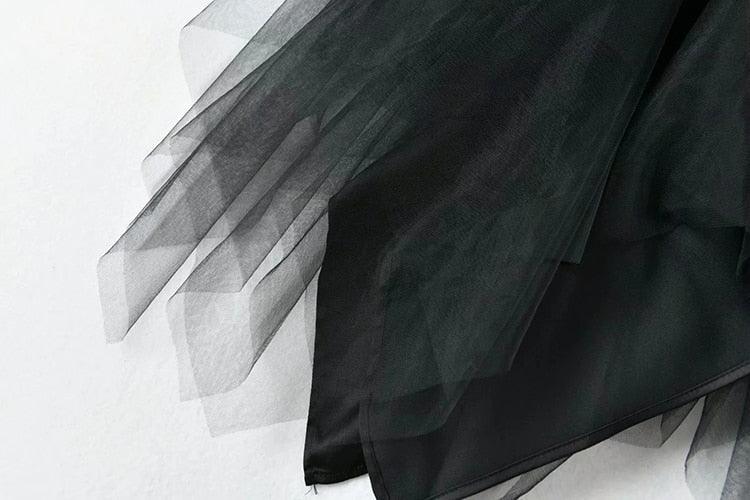 Puff Black Skirt Suit - ShopEbonyMonique