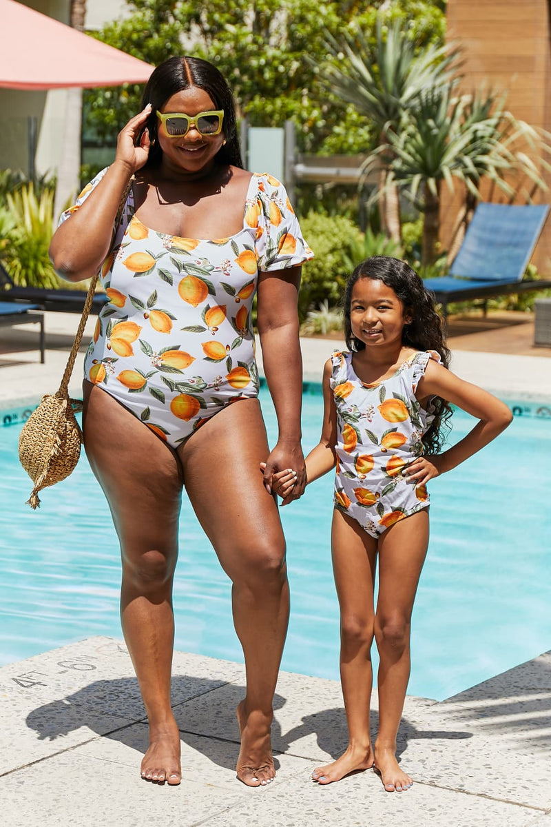 Puff Sleeve One-Piece Swim - ShopEbonyMonique