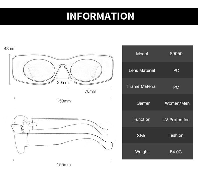 Punk  New Square Sunglasses - ShopEbonyMonique