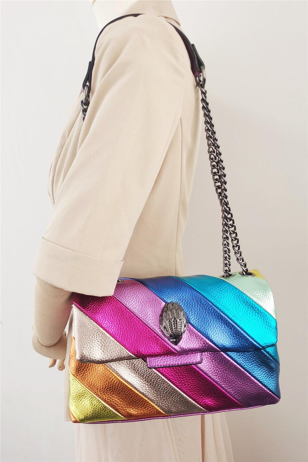Rainbow Wave Crossbody Handbag - ShopEbonyMonique