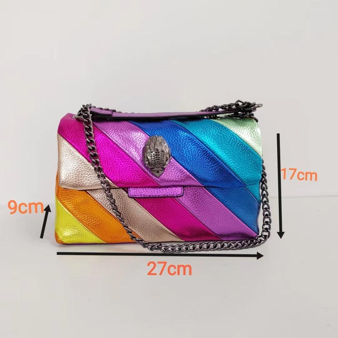 Rainbow Wave Crossbody Handbag - ShopEbonyMonique