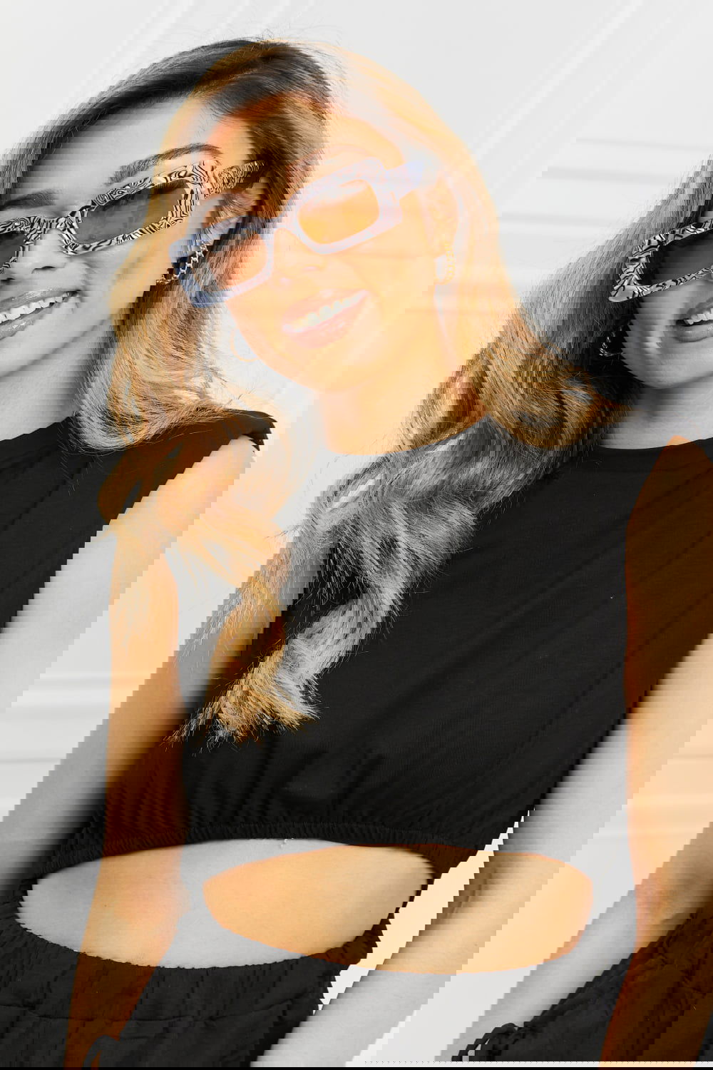 Rectangle Polycarbonate Sunglasses - ShopEbonyMonique