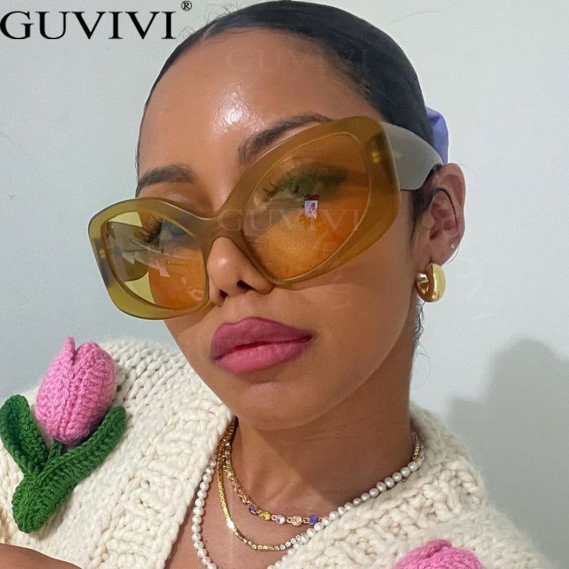 Retro Irregular SunGlasses - ShopEbonyMonique