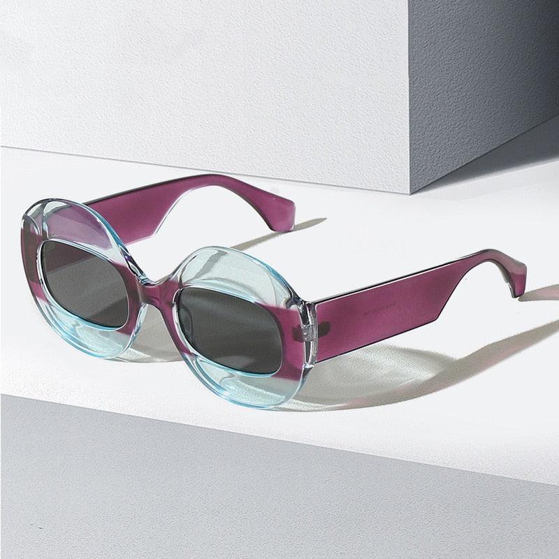 Rock it Oval Clear Shades - ShopEbonyMonique