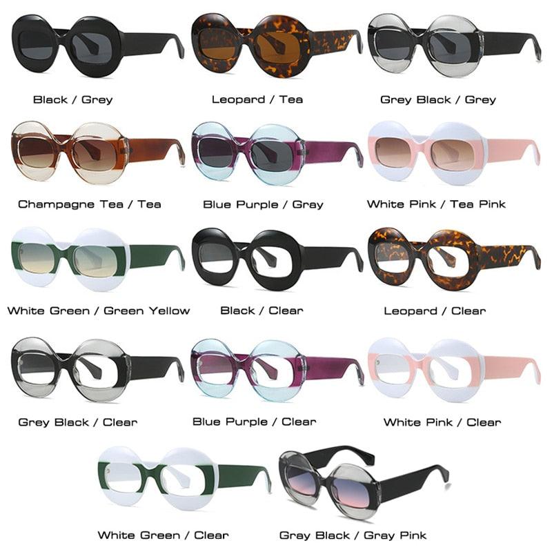 Rock it Oval Clear Shades - ShopEbonyMonique