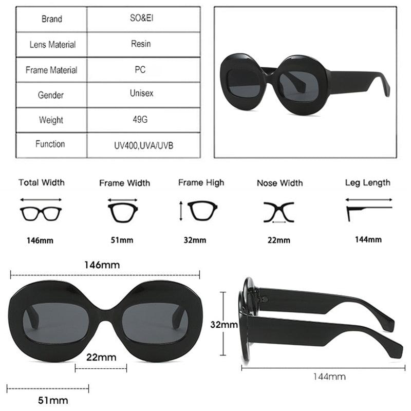 Rock it Oval Clear Shades - ShopEbonyMonique