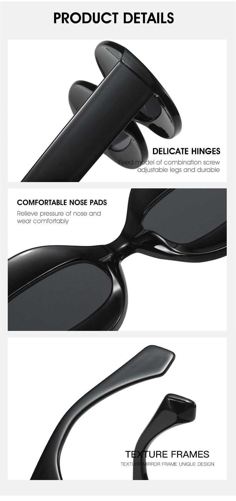 Rock it Oval Clear Shades - ShopEbonyMonique