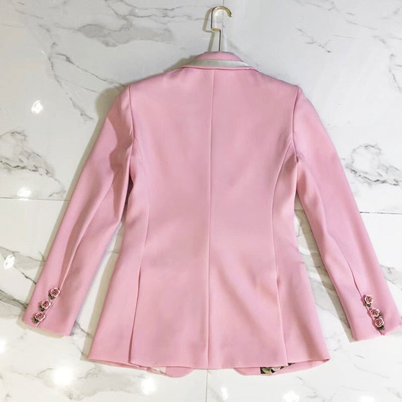 Rose Designer Blazer - ShopEbonyMonique