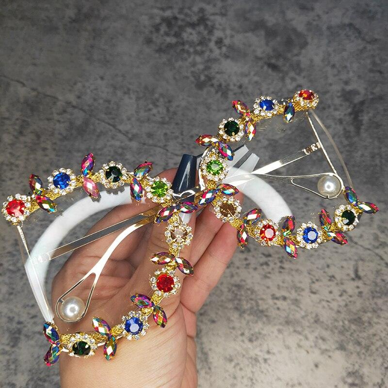 Round D Shaped Diamond Glasses - ShopEbonyMonique