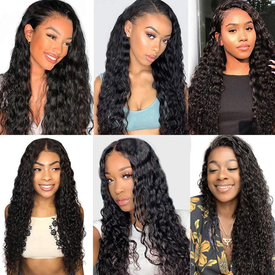 EM Brazilian 100% Human Hair Bundles Natural Color Deep Wave - ShopEbonyMonique