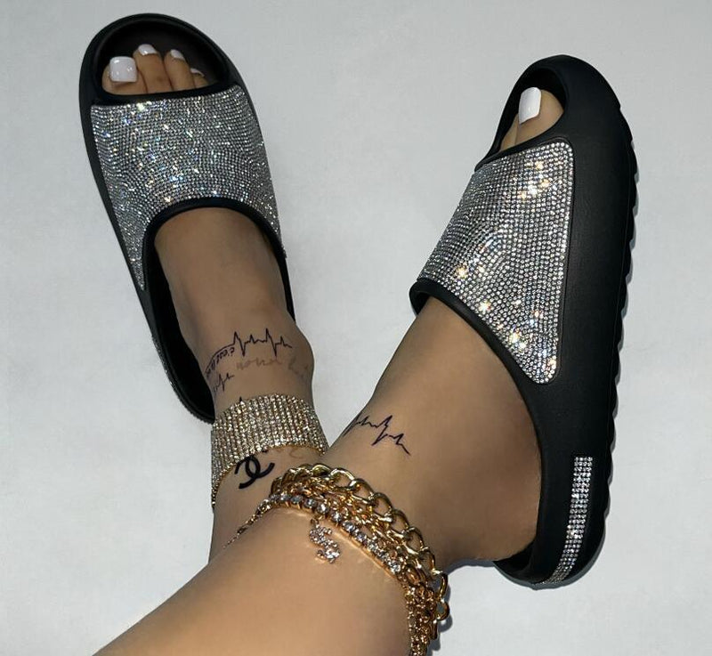 Diamond Face Sandals - ShopEbonyMonique