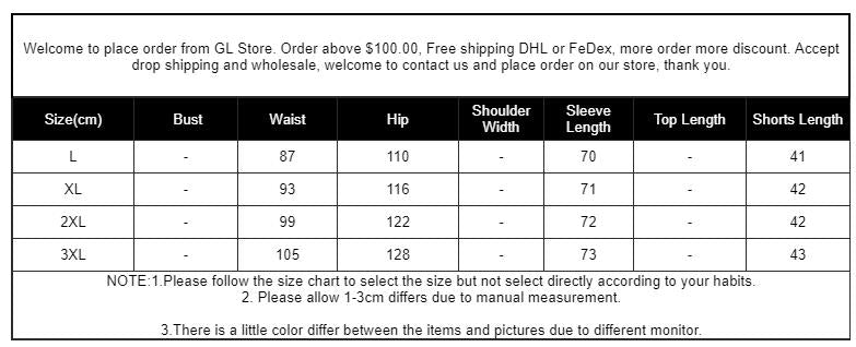 Women's Batwing Long Sleeve Split Blouse and Shorts Set - ShopEbonyMonique