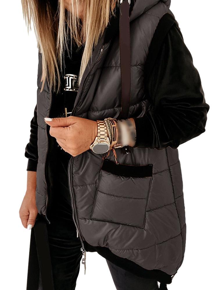 Sleeveless Puffer Jacket - ShopEbonyMonique