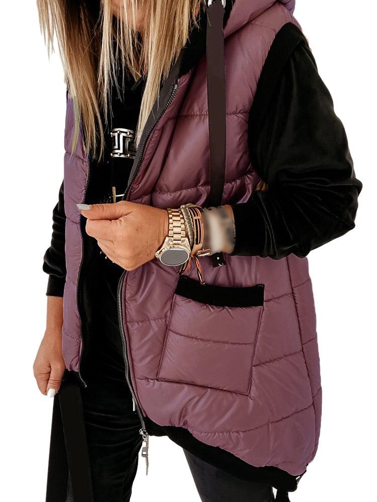 Sleeveless Puffer Jacket - ShopEbonyMonique