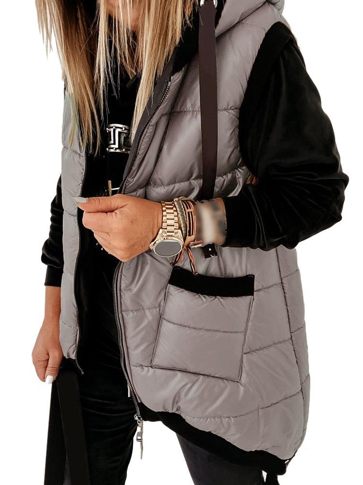Sleeveless Puffer Jacket - ShopEbonyMonique