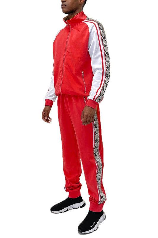 Snake Print Track Suit - ShopEbonyMonique