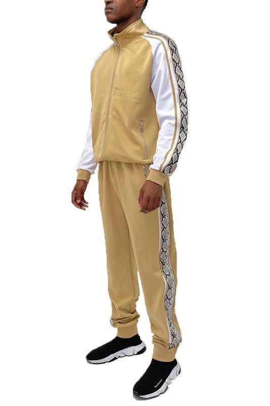 Snake Print Track Suit - ShopEbonyMonique