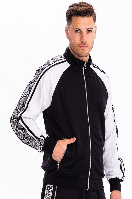Snake Print Track Suit - ShopEbonyMonique