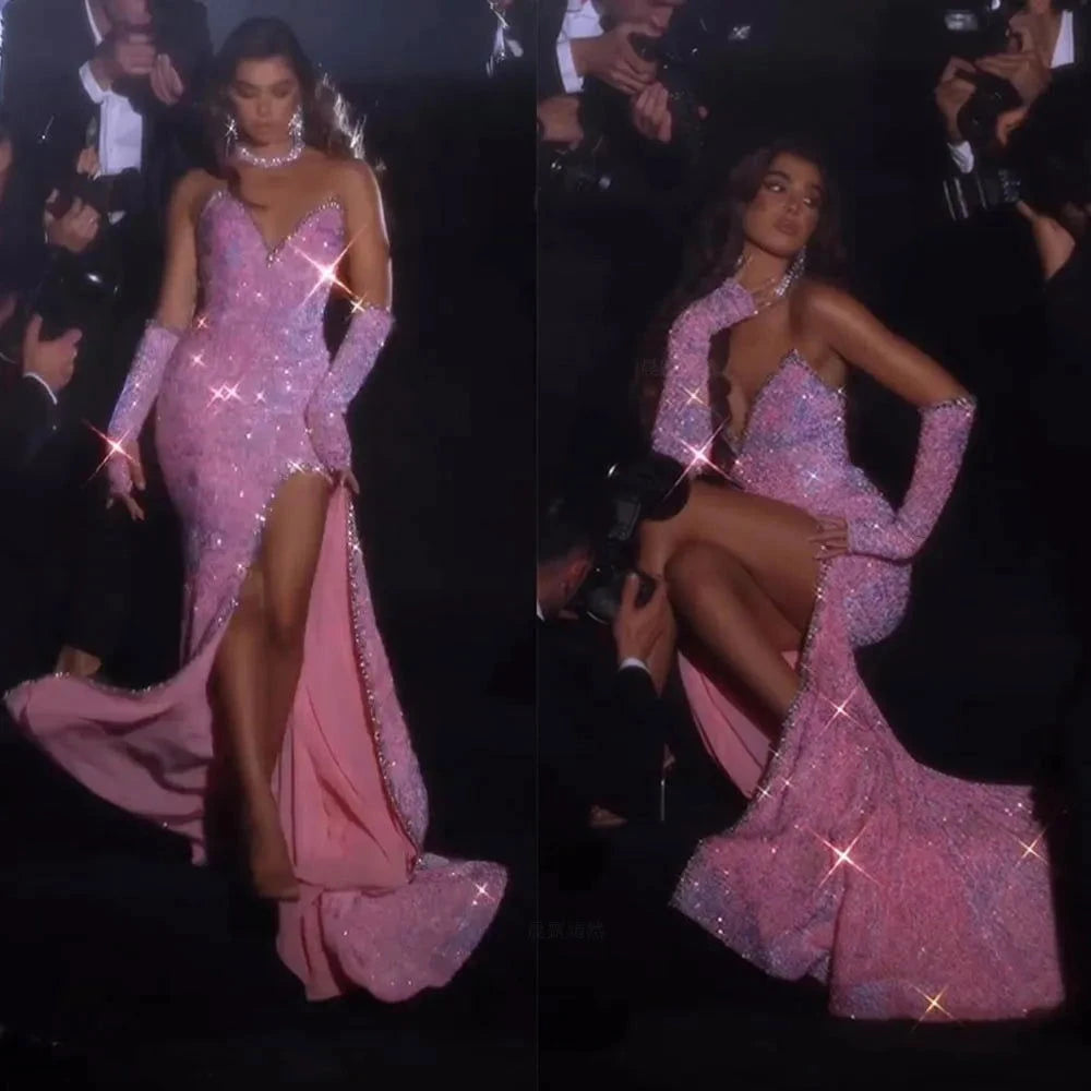 Sparkle Beading Gorgeous Long Evening Gown - ShopEbonyMonique