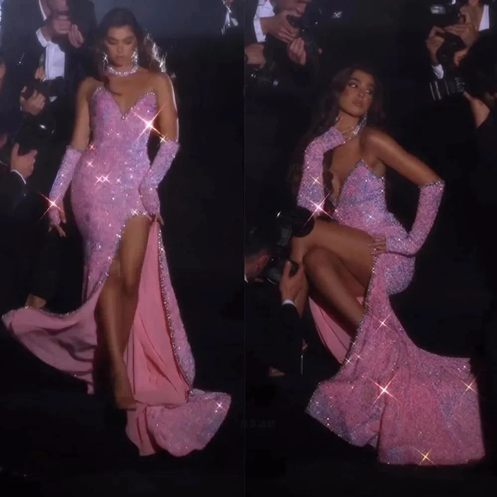 Sparkle Beading Gorgeous Long Evening Gown - ShopEbonyMonique