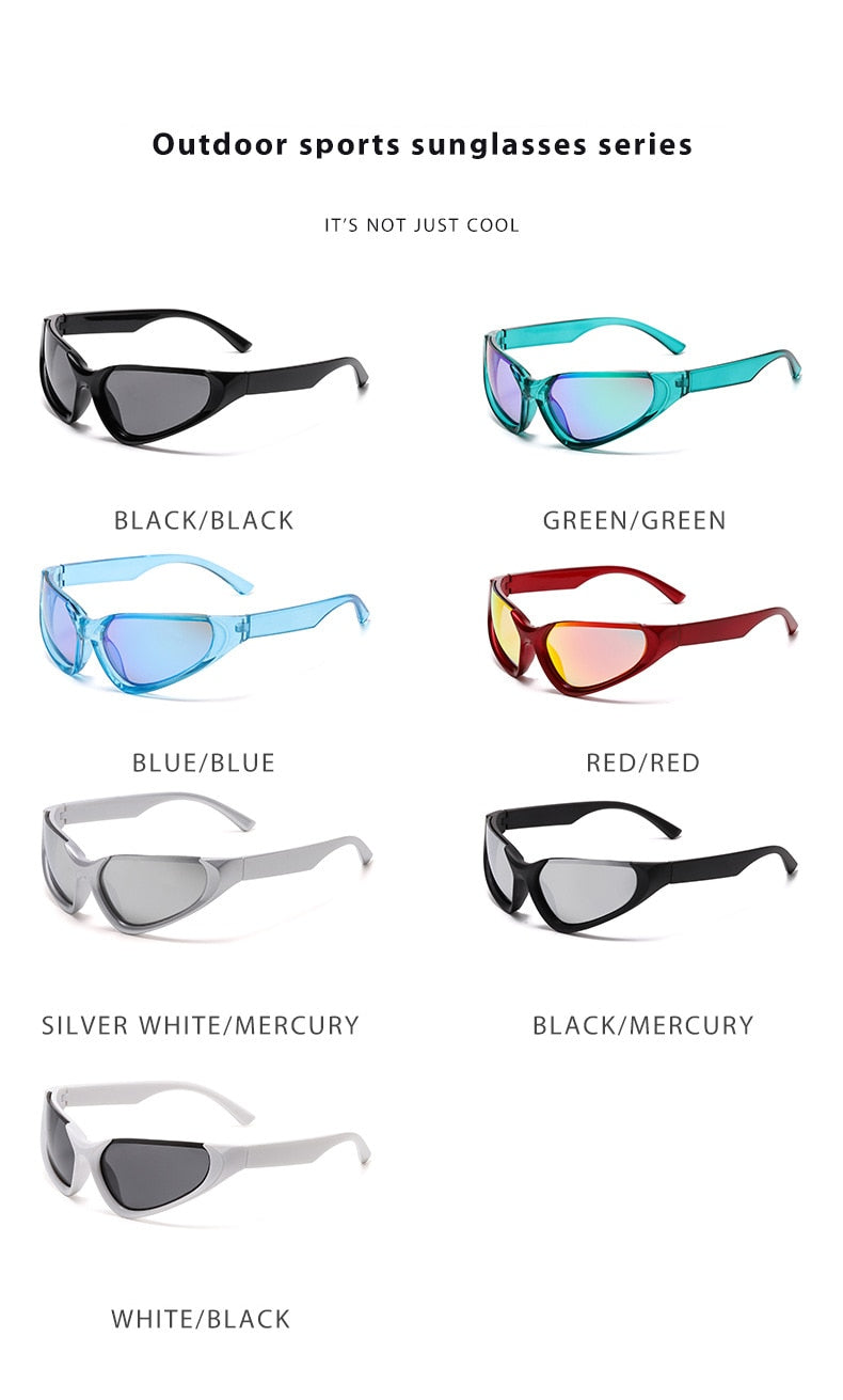 Steampunk Semi-Rimless Sunglasses - ShopEbonyMonique