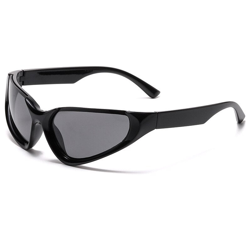 Steampunk Semi-Rimless Sunglasses - ShopEbonyMonique