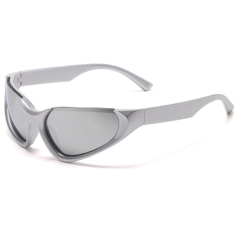 Steampunk Semi-Rimless Sunglasses - ShopEbonyMonique