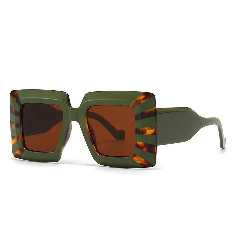 Stripe Frame Sunglasses - ShopEbonyMonique
