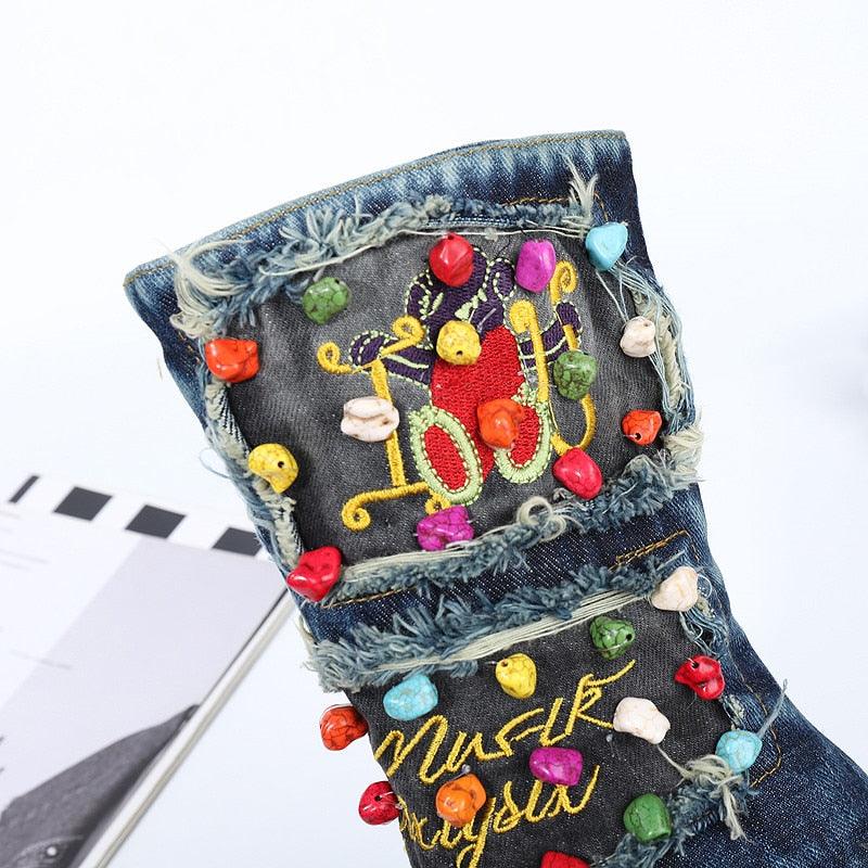 That Girl Denim Boot - ShopEbonyMonique