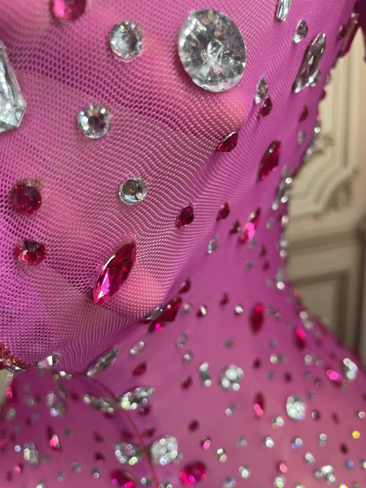 Transparent Sparkly  Feather Dress - ShopEbonyMonique